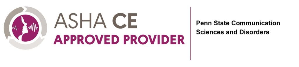 logo for ASHA CE Approved Provider